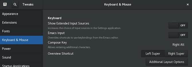 A screenshot shows the keyboard and mouse options visible. The 